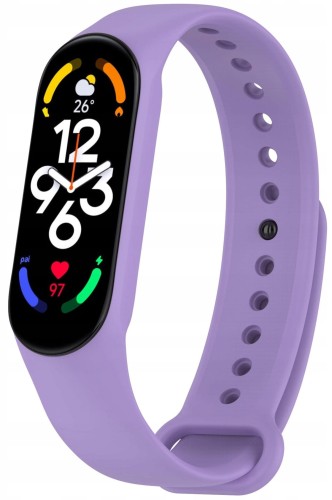 PASEK DO XIAOMI MI BAND 5 / MI BAND 6 / MI BAND 7 OPASKA ZAMIENNA - LAWENDOWY