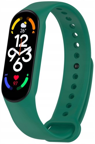PASEK DO XIAOMI MI BAND 5 / MI BAND 6 / MI BAND 7 OPASKA ZAMIENNA - CIEMNOZIELONY