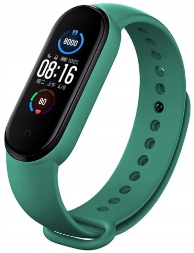 PASEK DO XIAOMI MI BAND 5 / XIAOMI MI BAND 6 OPASKA DO SMARTBAND - ZIELONY