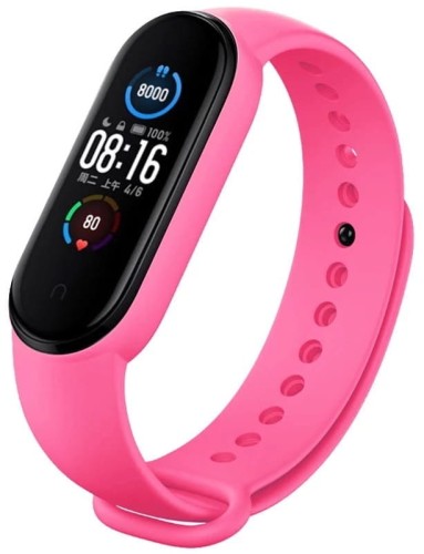 PASEK DO XIAOMI MI BAND 5 / XIAOMI MI BAND 6 OPASKA DO SMARTBAND - RÓŻOWY