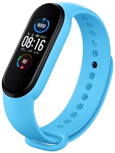 PASEK DO XIAOMI MI BAND 5 / XIAOMI MI BAND 6 OPASKA DO SMARTBAND - NIEBIESKI