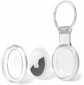 ETUI WODOODPORNE DO APPLE AIRTAG MOCNE SILIKONOWE BRELOCZEK - BEZBARWNE