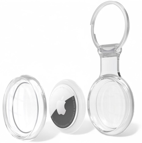 ETUI WODOODPORNE DO APPLE AIRTAG MOCNE SILIKONOWE BRELOCZEK - BEZBARWNE