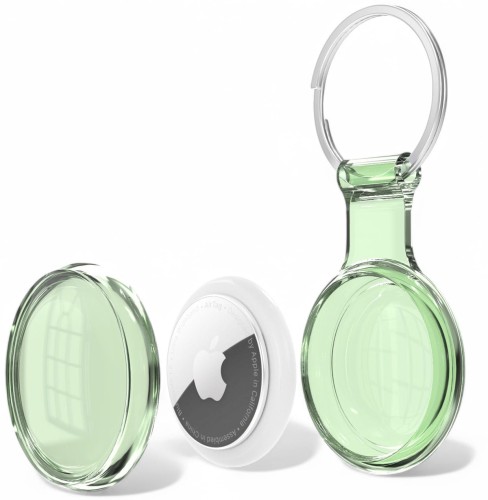 ETUI WODOODPORNE DO APPLE AIRTAG MOCNE SILIKONOWE BRELOCZEK - ZIELONE