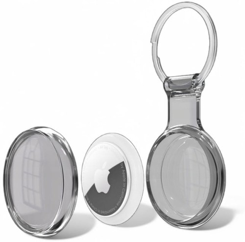 ETUI WODOODPORNE DO APPLE AIRTAG MOCNE SILIKONOWE BRELOCZEK - CZARNE
