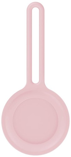 ETUI SILIKONOWE Z PĘTLĄ DO APPLE AIRTAG CASE BRELOCZEK - RÓŻOWE