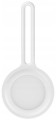 ETUI SILIKONOWE Z PĘTLĄ DO APPLE AIRTAG CASE BRELOCZEK - BIAŁE
