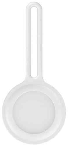 ETUI SILIKONOWE Z PĘTLĄ DO APPLE AIRTAG CASE BRELOCZEK - BIAŁE