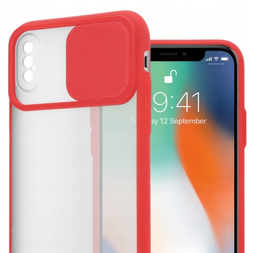 ETUI PODWÓJNA OCHRONA DO IPHONE X/XS | CZERWONE