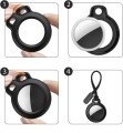 2X ETUI DO APPLE AIRTAG CASE WZMACNIANE BRELOCZEK NA LOKALIZATOR - CZARNE