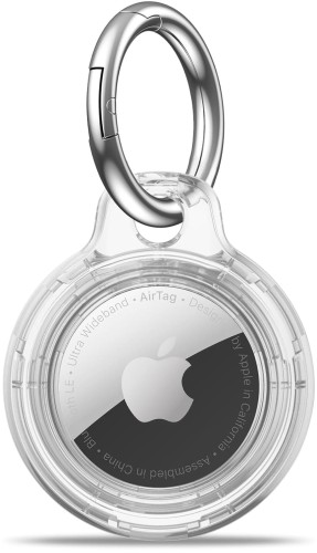 ETUI DO APPLE AIRTAG WZMACNIANE MOCNE CASE NA LOKALIZATOR BRELOCZEK - BEZBARWNE