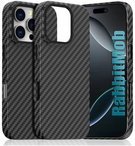 Etui RabbitMob do iPhone 16 Pro Premium Carbon Case do MagSafe
