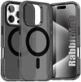 Etui RabbitMob do iPhone 16 Pro Max Matowe Premium do MagSafe Wzmacniane | Czarne