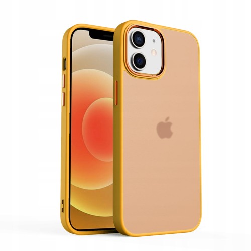 ETUI MATOWE Z RAMKĄ NA APARAT DO IPHONE 12/12 PRO