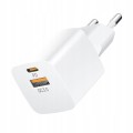 Ładowarka sieciowa Wozinsky CMWCW 20W USB-C / USB-A - Biała