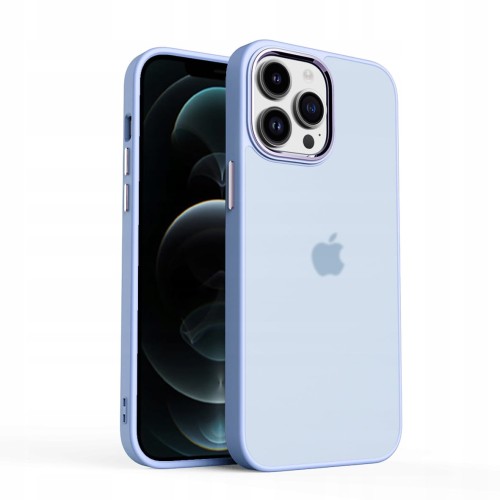 ETUI MATOWE Z RAMKĄ NA APARAT DO IPHONE 12 PRO MAX