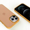 ETUI MATOWE Z RAMKĄ NA APARAT DO IPHONE 12 PRO MAX