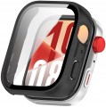ETUI OCHRONNE CASE + SZKŁO HARTOWANE 2W1 DO HUAWEI WATCH FIT 4 | CZARNY MAT