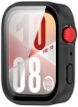 ETUI OCHRONNE CASE + SZKŁO HARTOWANE 2W1 DO HUAWEI WATCH FIT 4 | CZARNY MAT