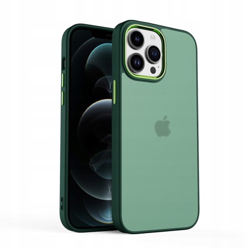 ETUI MATOWE Z RAMKĄ NA APARAT DO IPHONE 12 PRO MAX