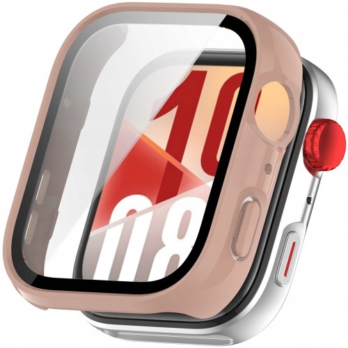 ETUI OCHRONNE CASE + SZKŁO HARTOWANE 2W1 DO HUAWEI WATCH FIT 4 | RÓŻOWE