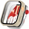 ETUI OCHRONNE CASE + SZKŁO HARTOWANE 2W1 DO HUAWEI WATCH FIT 4 | BEŻOWE