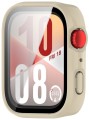 ETUI OCHRONNE CASE + SZKŁO HARTOWANE 2W1 DO HUAWEI WATCH FIT 4 | BEŻOWE