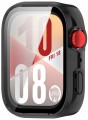 ETUI OCHRONNE CASE + SZKŁO HARTOWANE 2W1 DO HUAWEI WATCH FIT 4 | CZARNE
