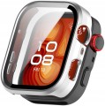 ETUI OCHRONNE + SZKŁO HARTOWANE 2W1 DO HUAWEI WATCH FIT 4 PRO | SREBRNE