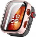 ETUI OCHRONNE + SZKŁO HARTOWANE 2W1 DO HUAWEI WATCH FIT 4 PRO | RÓŻOWY MAT
