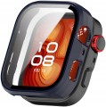 ETUI OCHRONNE + SZKŁO HARTOWANE 2W1 DO HUAWEI WATCH FIT 4 PRO | GRANATOWE