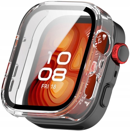 ETUI OCHRONNE + SZKŁO HARTOWANE 2W1 DO HUAWEI WATCH FIT 4 PRO | BEZBARWNE