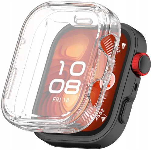 ETUI 2W1 Z OSŁONĄ NA EKRAN 360° CASE DO HUAWEI WATCH FIT 4 PRO | BEZBARWNE