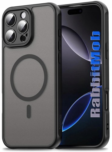 Etui Matowe RabbitMob do iPhone 16 Pro Max Shockproof Case do MagSafe | Wzmacniane Rogi