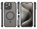 Etui Matowe RabbitMob do iPhone 15 Pro Max Shockproof Case do MagSafe | Wzmacniane Rogi