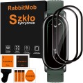 2X SZKŁO HYBRYDOWE 3D DO SMARTBAND XIAOMI MI BAND 8 / 9 + ZESTAW DO MONTAŻU
