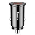 Baseus Circular inteligentna ładowarka samochodowa 2x USB QC3.0 Quick Charge 3.0 SCP AFC 30W czarny 