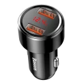 Baseus Magic Series Dual QC - ładowarka samochodowa Quick Charge 3.0 2x USB 45W 6A czarny