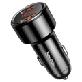 Baseus Magic Series Dual QC - ładowarka samochodowa Quick Charge 3.0 2x USB 45W 6A czarny