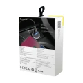 Baseus Square PPS inteligentna ładowarka samochodowa z portami USB Quick Charge 4.0 QC 4.0 i USB-C PD 3.0 SCP czarny