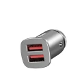 Baseus Square inteligentna ładowarka samochodowa 2x USB QC3.0 Quick Charge 3.0 SCP AFC 30W czarny 