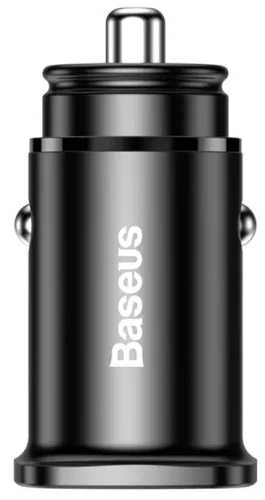 Baseus Square PPS inteligentna ładowarka samochodowa z portami USB Quick Charge 4.0 QC 4.0 i USB-C PD 3.0 SCP czarny