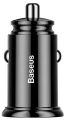 Baseus Circular inteligentna ładowarka samochodowa 2x USB QC3.0 Quick Charge 3.0 SCP AFC 30W czarny 