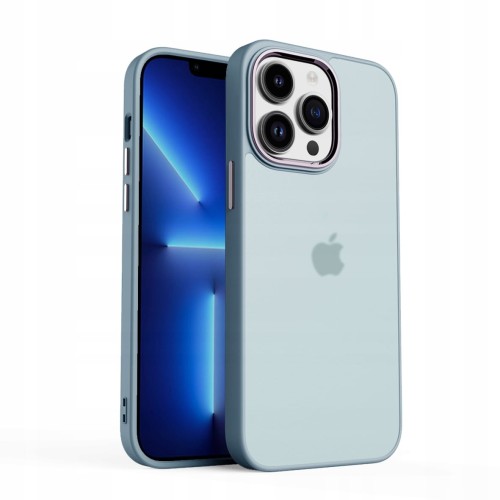 ETUI MATOWE Z RAMKĄ NA APARAT DO IPHONE 13 PRO MAX
