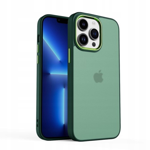 ETUI MATOWE Z RAMKĄ NA APARAT DO IPHONE 13 PRO MAX
