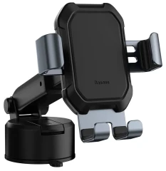 Baseus teleskopowy grawitacyjny uchwyt samochodowy na szybę deskę rozdzielczą czarny