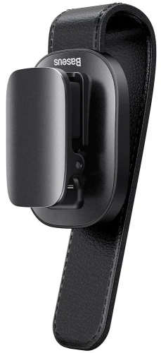 Baseus samochodowy uchwyt klips na okulary do okularów czarny