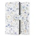 Etui Tech-Protect Wallet na Samsung Galaxy A56 5G - białe stokrotki
