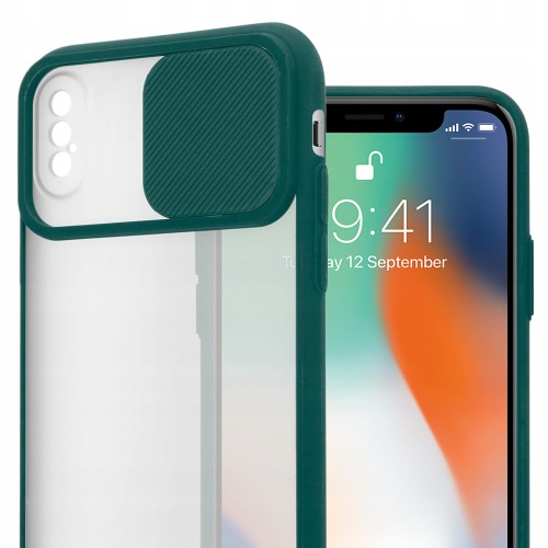 ETUI PODWÓJNA OCHRONA DO IPHONE XS MAX | ZIELONE
