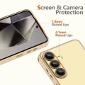 Etui Tech-Protect MagFlex MagSafe na Samsung Galaxy S25 - przezroczysto-złote
